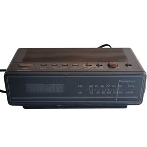 Panasonic AM/FM Digital Clock Radio RC-65 WORKS Vintage